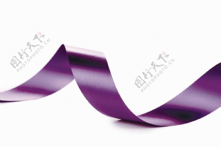 旋转的紫色丝带