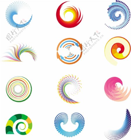 螺旋logo设计图
