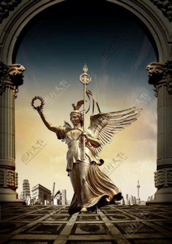欧式自由女神像