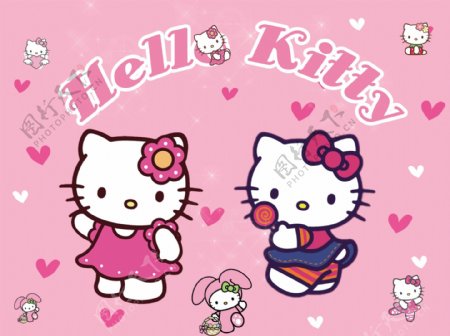 HELLOKITTY卡通背景