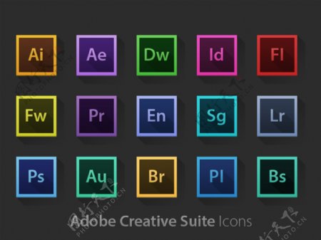 Adobe系列设计软件图标