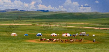 蒙古草原的美景