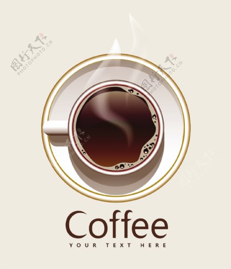 美味咖啡背景图