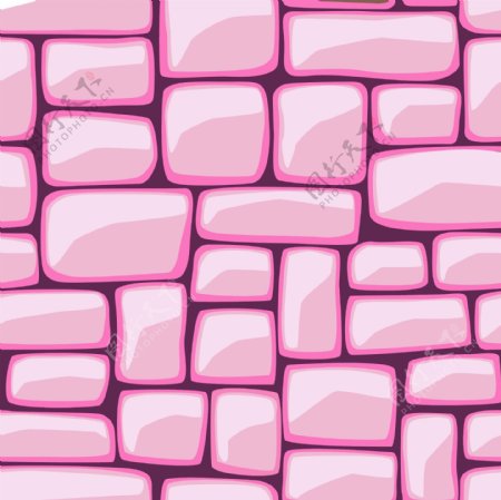 粉色砖墙适量图