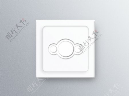 白色按钮icon设计