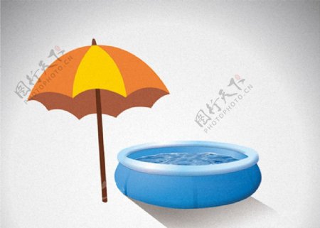 适量泳池太阳伞