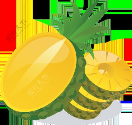 菠萝卡通植物