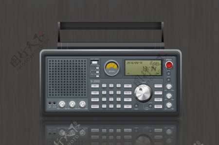 收音机拟物图标