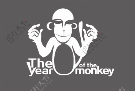 创意猴子卡通设计