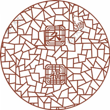 中式镂空雕刻花格
