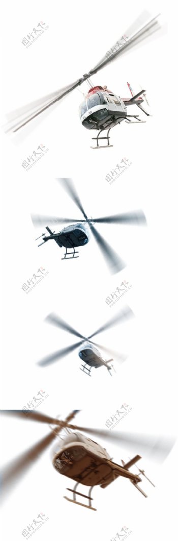 飞机素材直升机天空