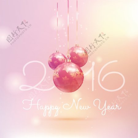 粉色米奇气球2016字体