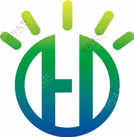 字母HD照明企业logo