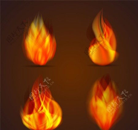 火焰设计矢量素材图片