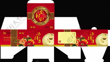 中国风汤捂子礼盒包装设计