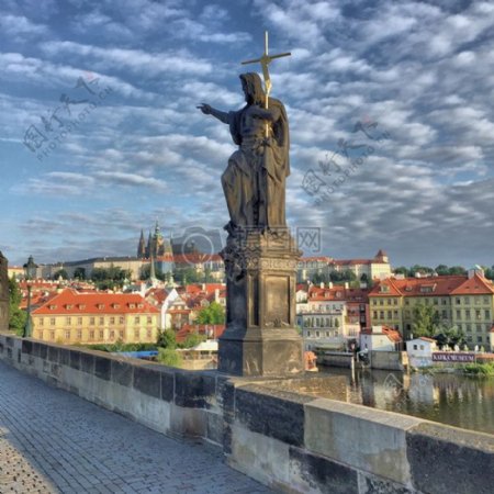 雕像捷克共和国布拉格欧洲查尔斯大桥