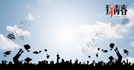 毕业季海报背景图