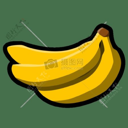 一串香蕉的插图