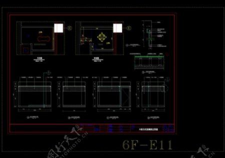 日式按摩间cad图纸