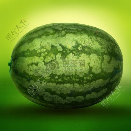 绿色成熟西瓜