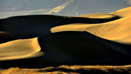 西藏雅鲁藏布佛掌沙丘