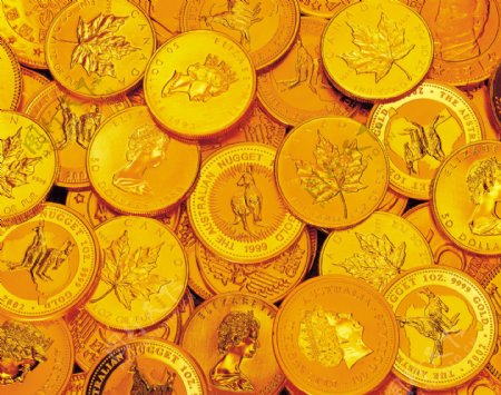 黄金货币图片