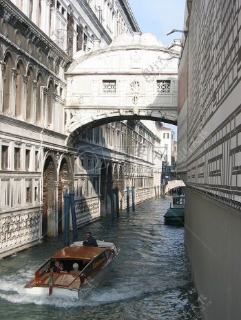 威尼斯水城的小船