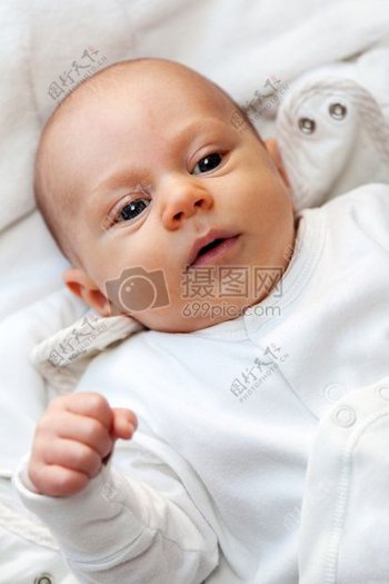 可爱白色年轻脸肖像儿童婴儿孩子儿子美观体积小可爱小