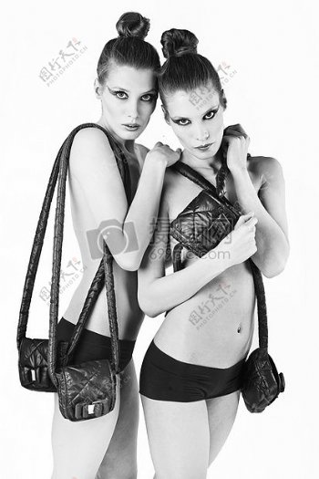 时尚女人女孩设计师模型布袋antbag靠阿尼亚