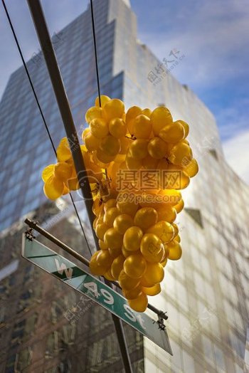 黄色气球纽约市49街