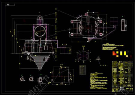 选粉机设计素材CAD机械图纸