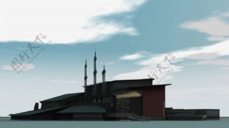 大楼建筑动画视频