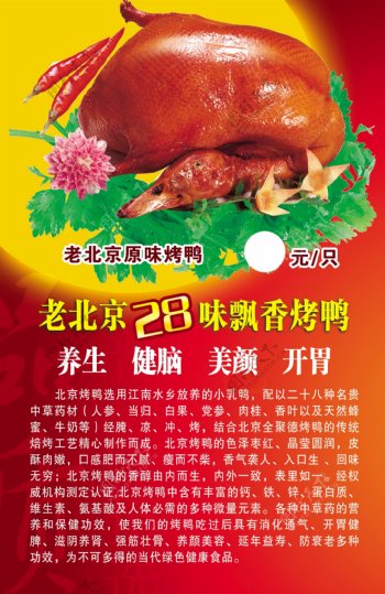 北京烤鸭DM宣传单
