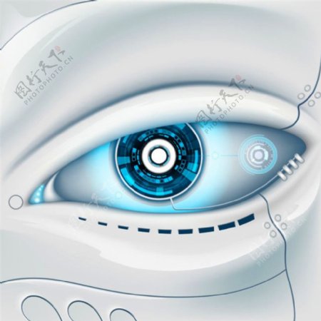 机器人眼睛背景图片