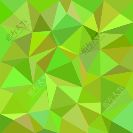 绿色马赛克多边形图案背景