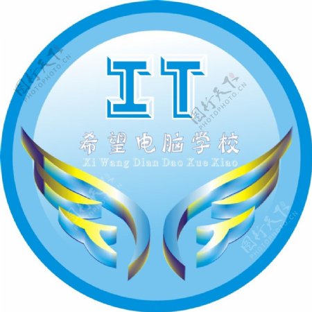 电脑学校logo