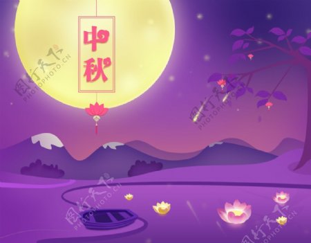 高清中秋节主题海报图片