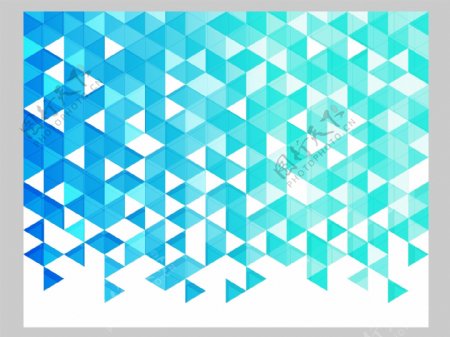 2017蓝色创意三角形组合元素H5背景