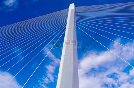 桥建筑悬浮液桥梁线结构几何