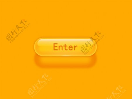 enter按钮玻璃透明彩色PSD