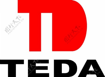 TEDA英文logo素材矢量图设计