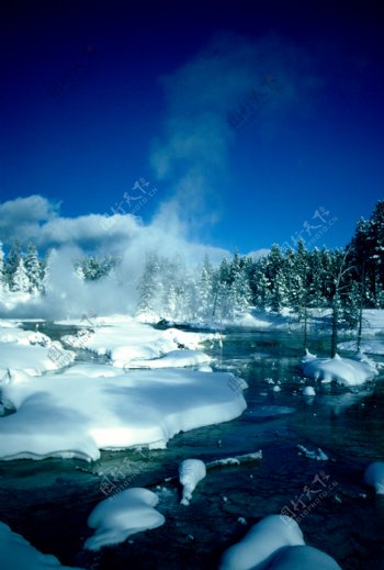 冬天雪景风景图图片