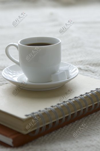 咖啡杯记事本图片