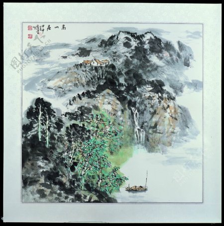 山水风景装饰画图片