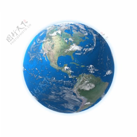 一个蓝色地球图片