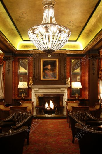 欧式奢华客厅效果图图片