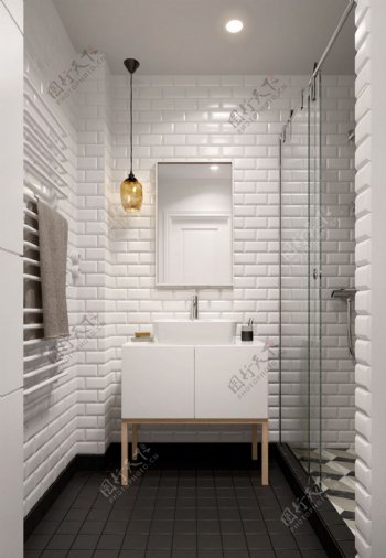 现代简约浴室装修效果图