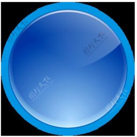 蓝色的圆形按钮