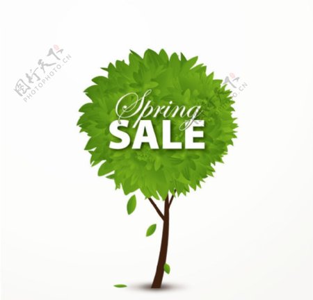 春季树木销售海报