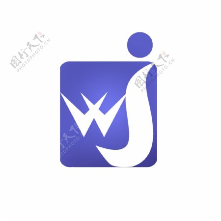 JW组合logo标志标识图形